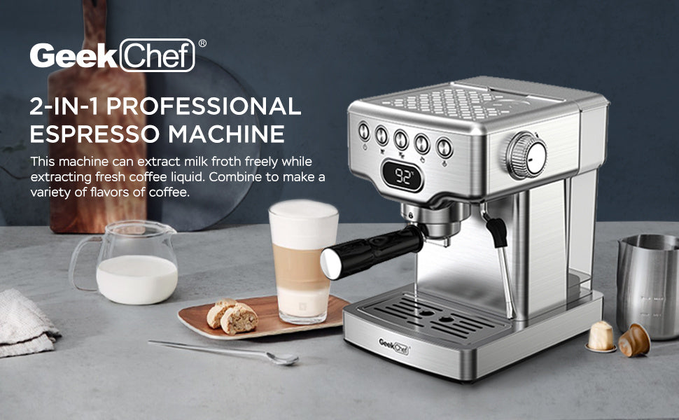 Geek Chef Espresso Machine.